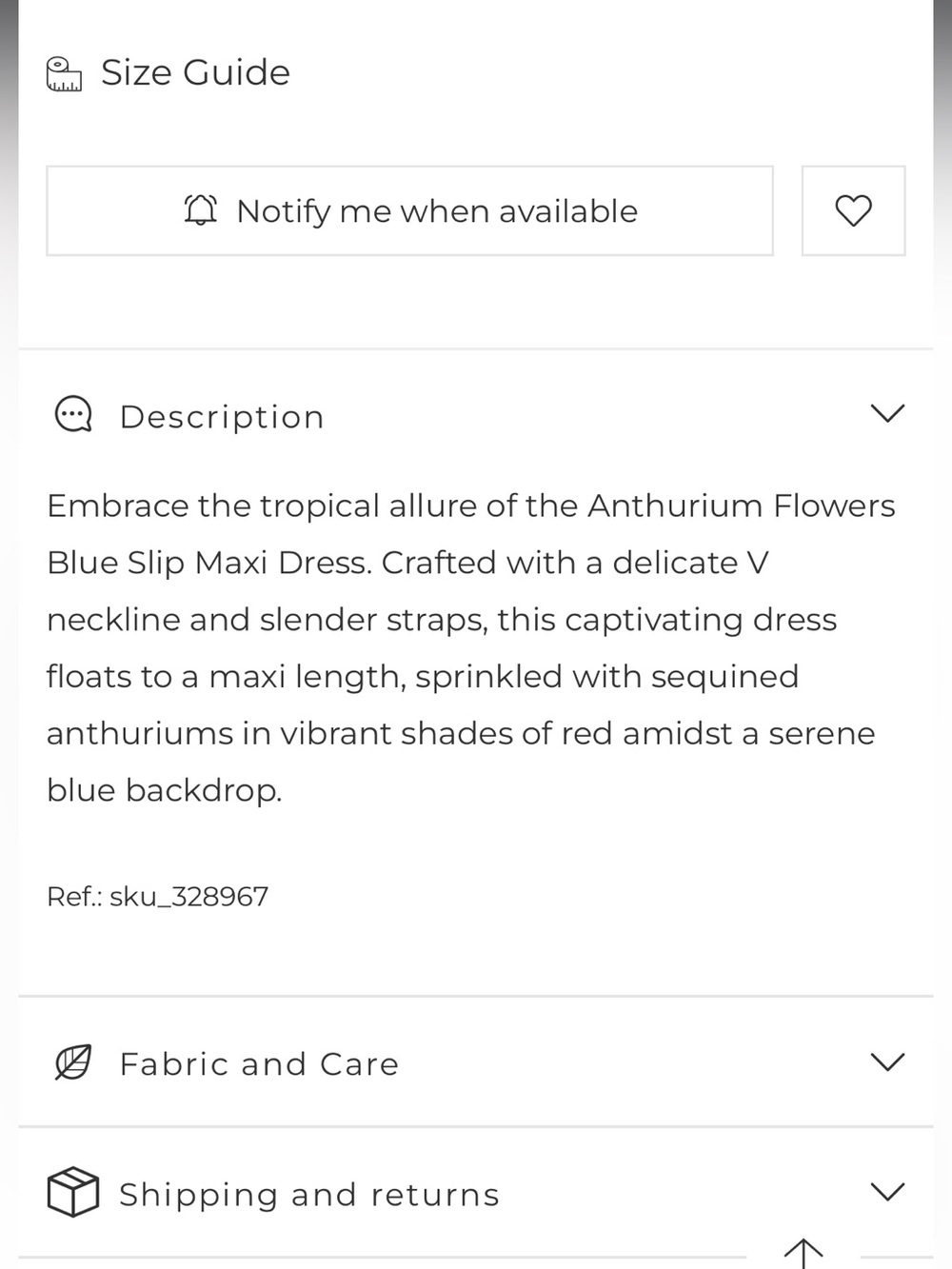 NWT FARM Rio Sequin Anthurium Flowers
Blue Slip Maxi Dress - Picture 5 of 5